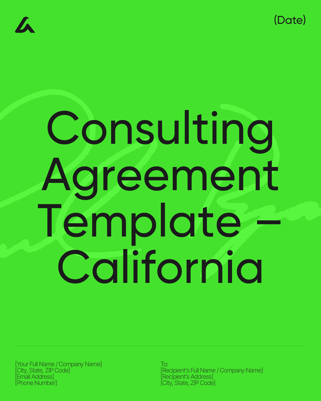 Consulting Agreement Template – California