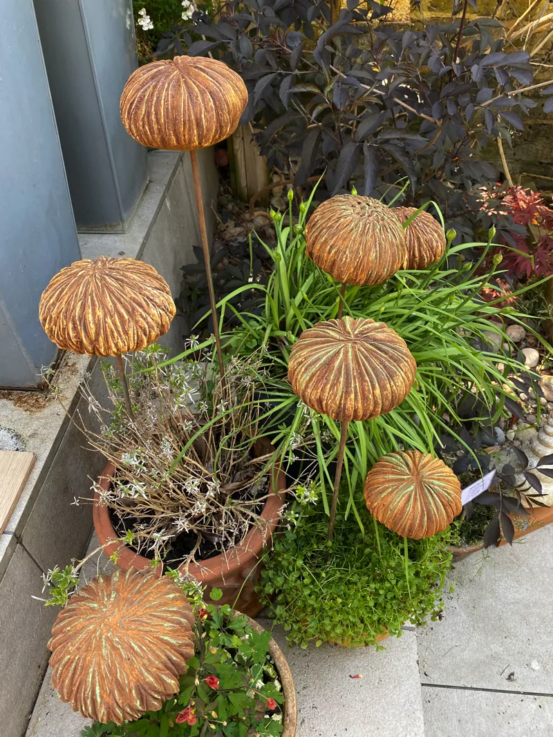 pom pom garden sculpture by abby martin