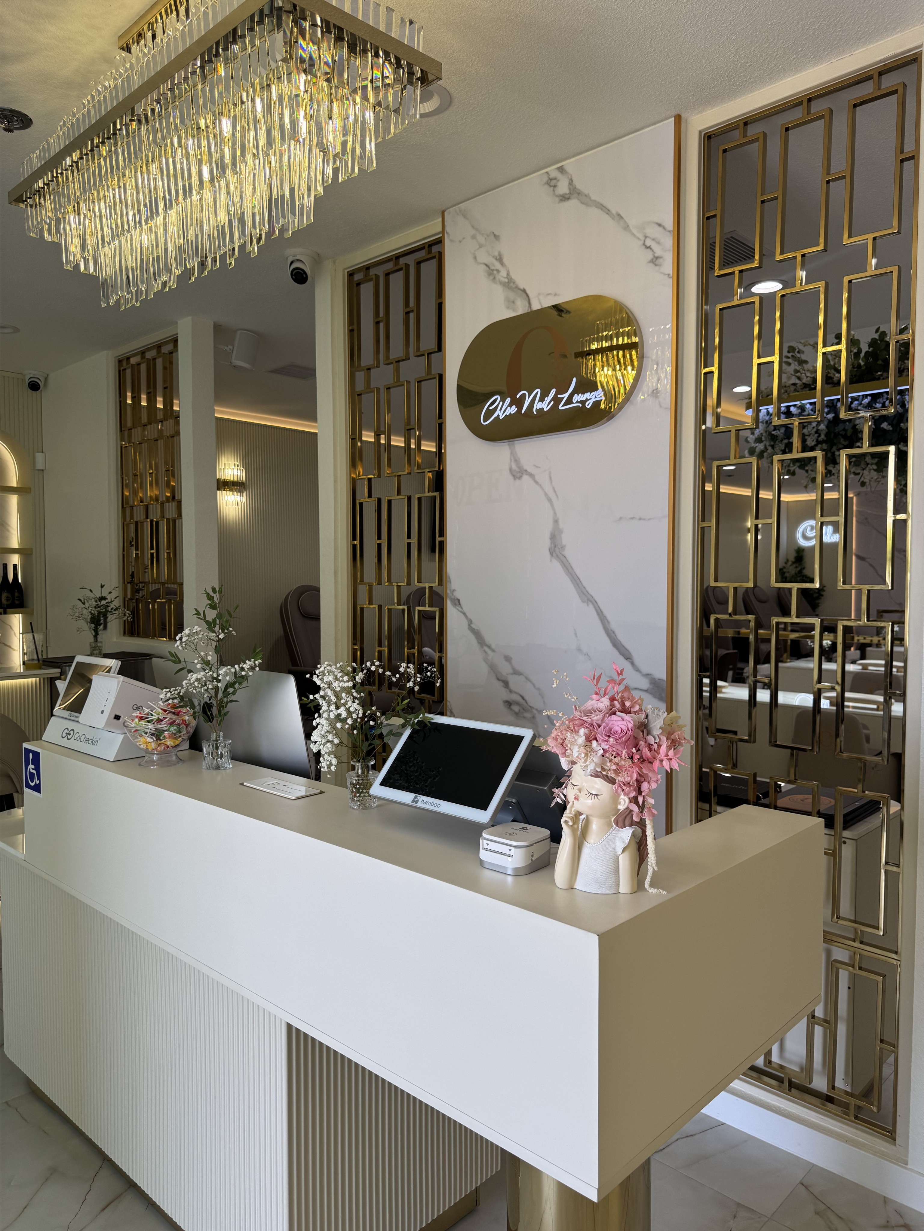 Construction progress photo of Karak Boba build-out by THP Construction