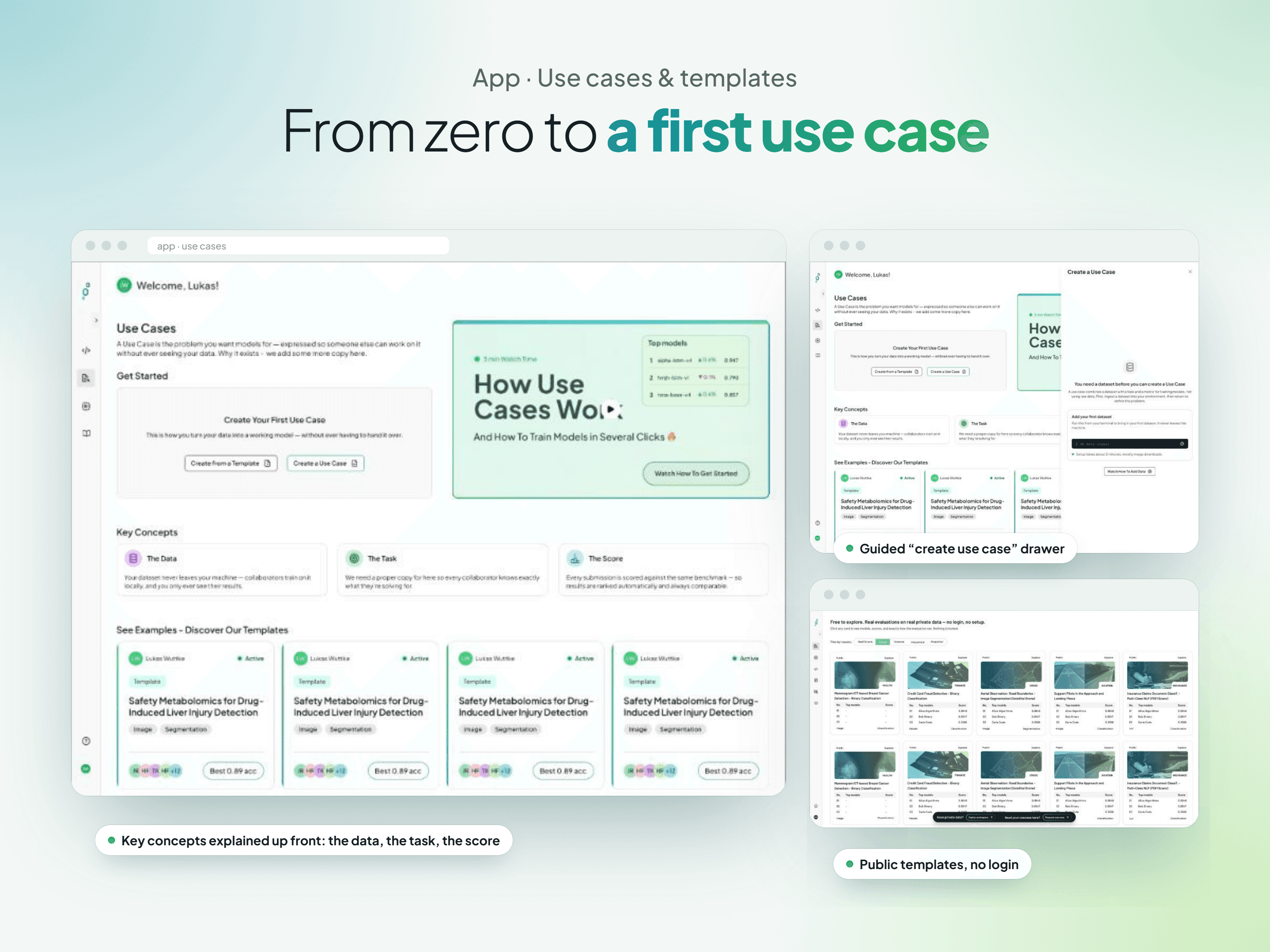From zero to a first use case