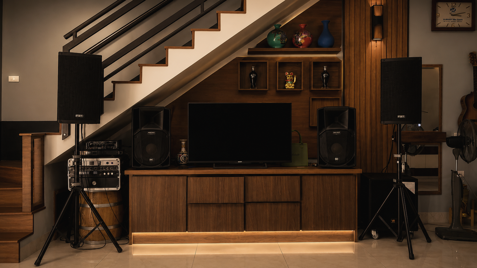 Dự án lắp đặt hệ thống karaoke gia đình tại Cẩm Phả