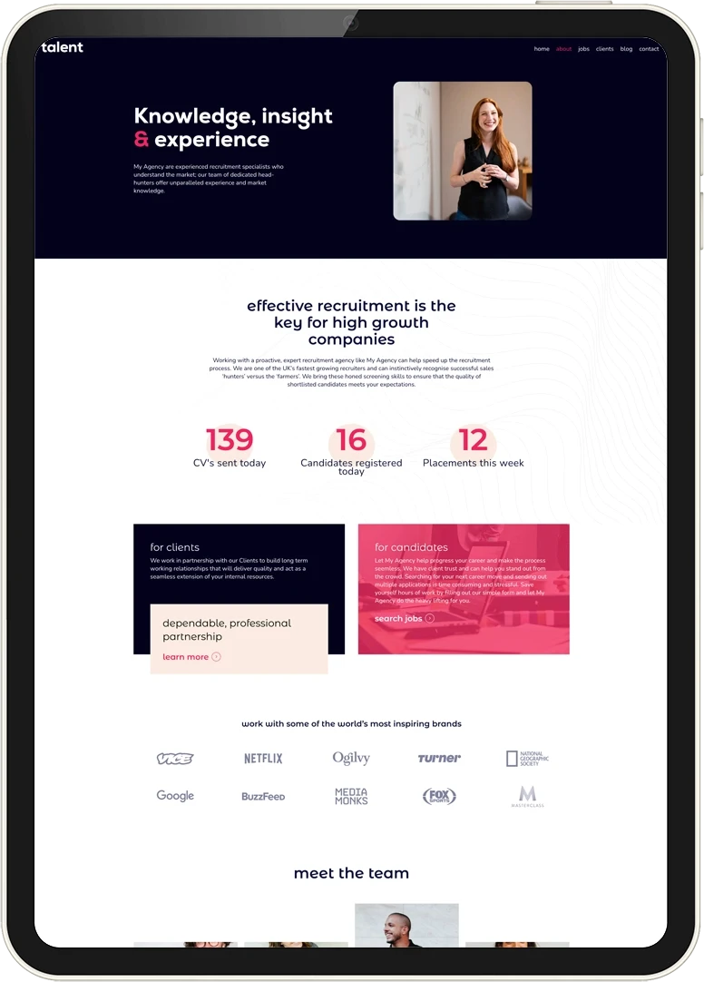 Recsites website template