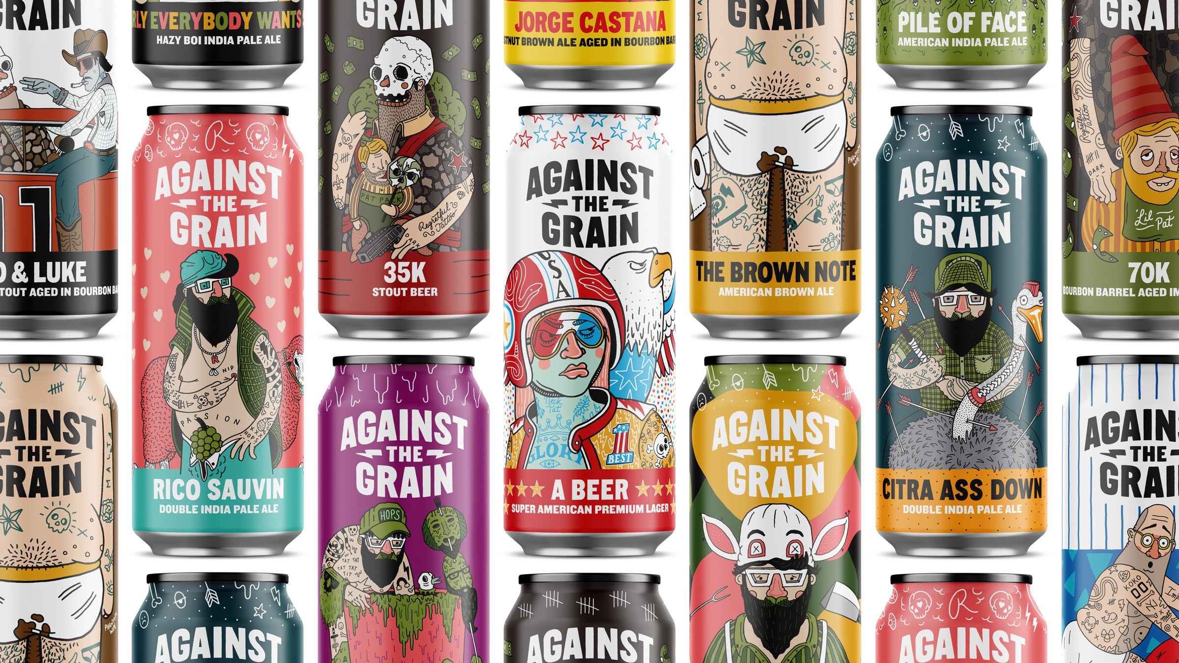 Image of Against the Grain beer cans