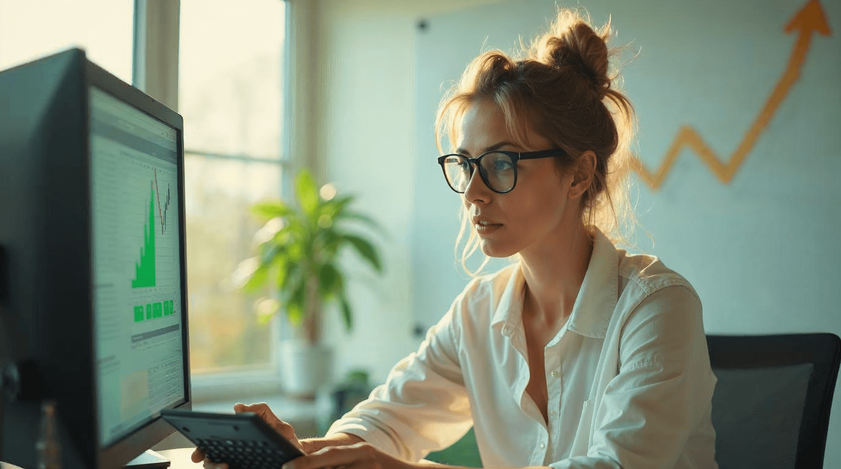 Ondernemer berekent ROI van AI-medewerker op laptop