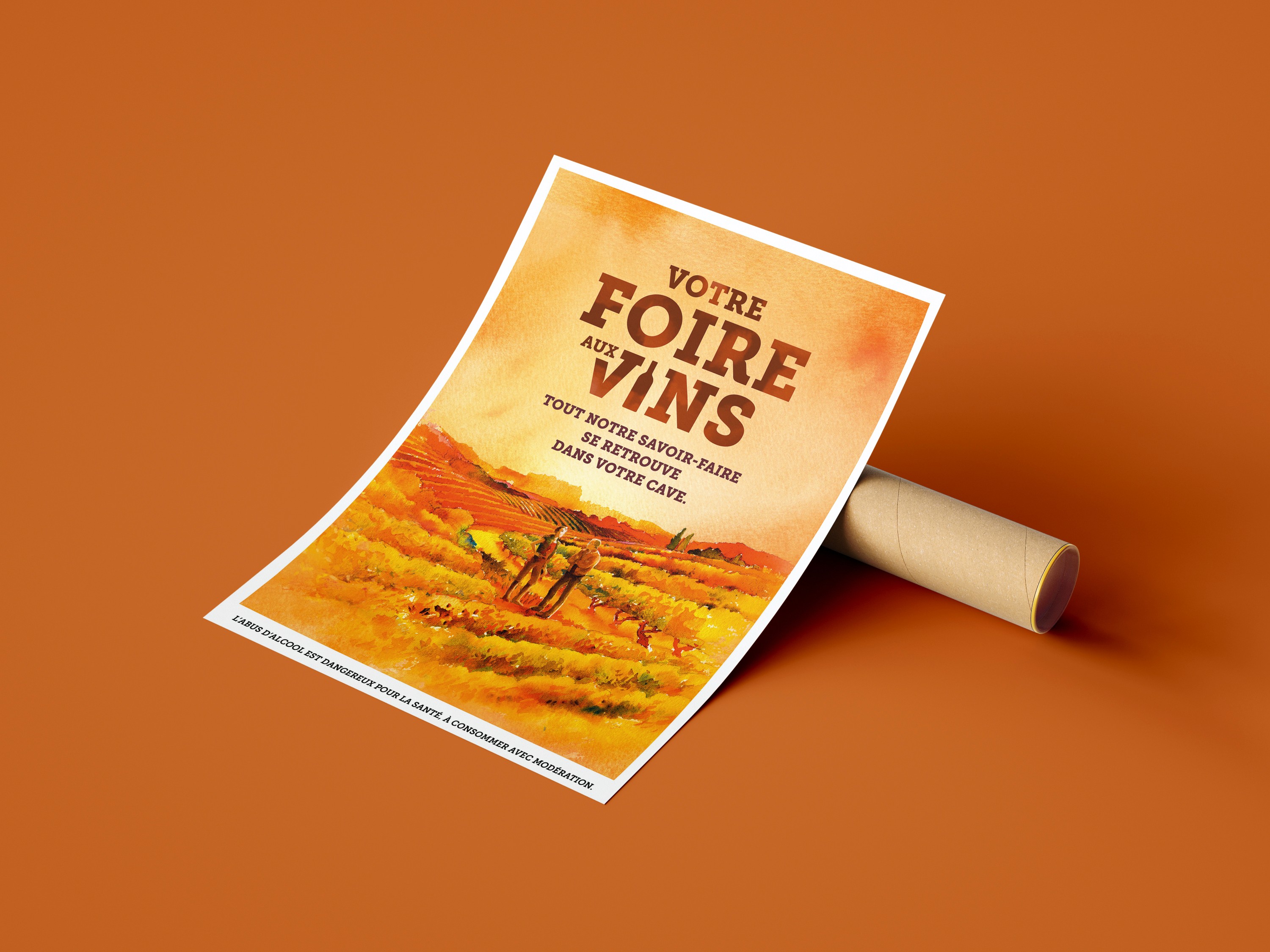 Identité visuelle et graphisme pour événement la foire aux vins par Madora Studio