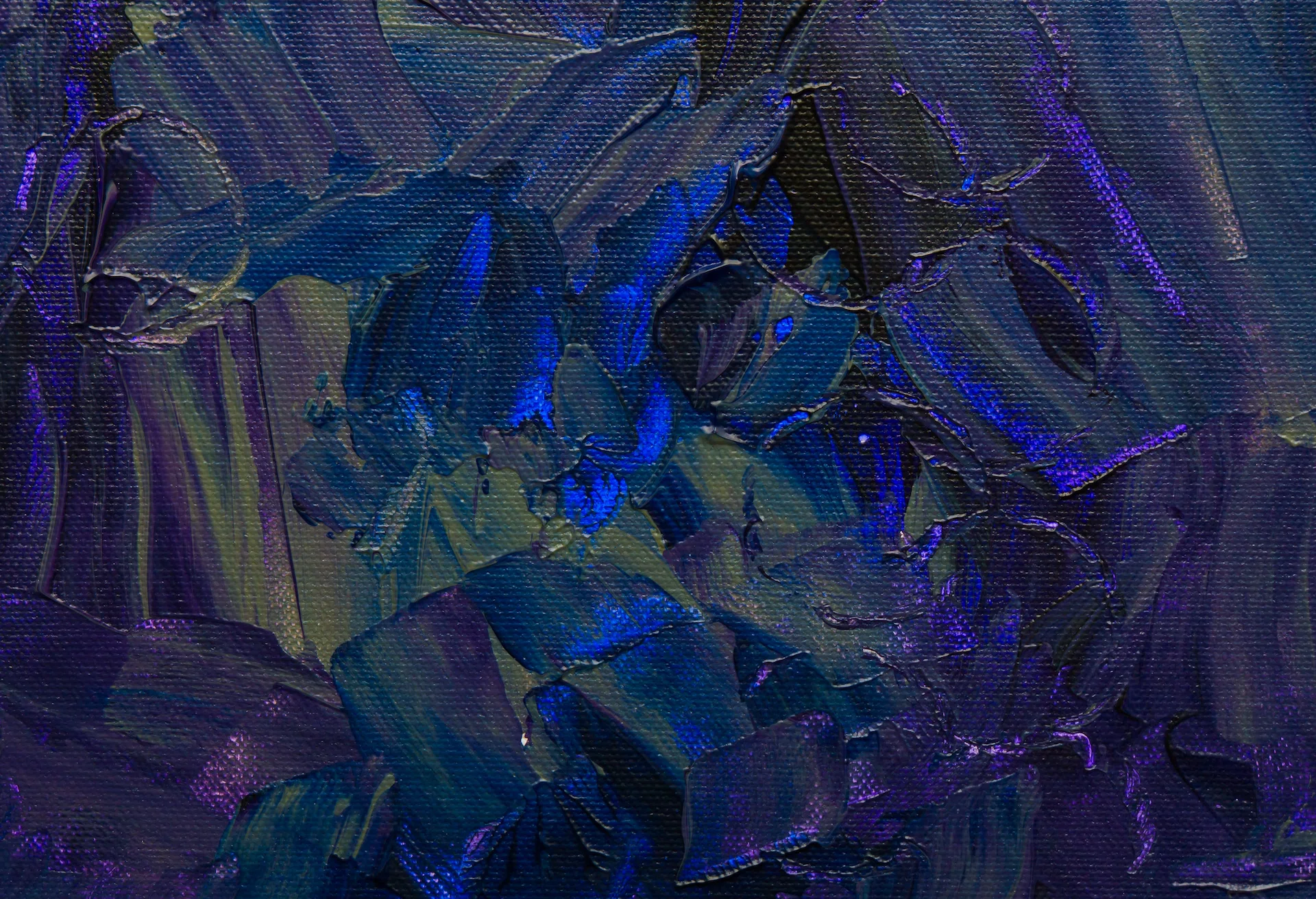 Cobalt and Indigo Impasto