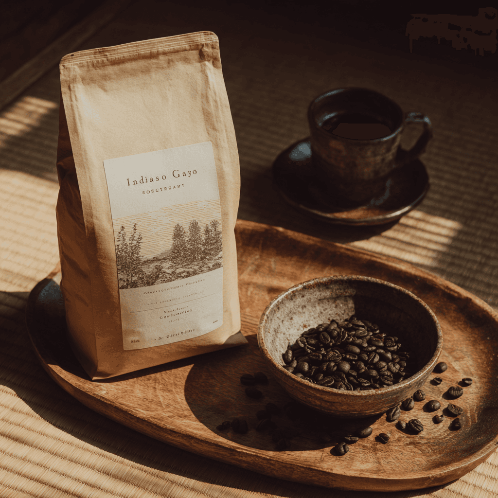 a bag of coffee