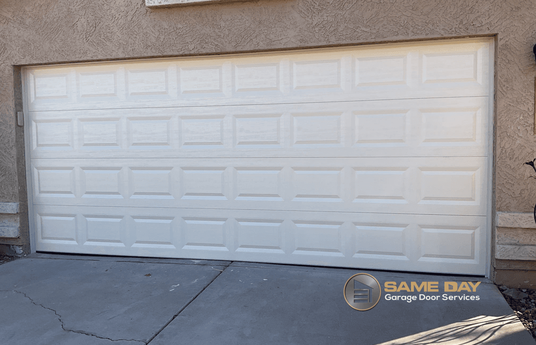 Secured garage door 