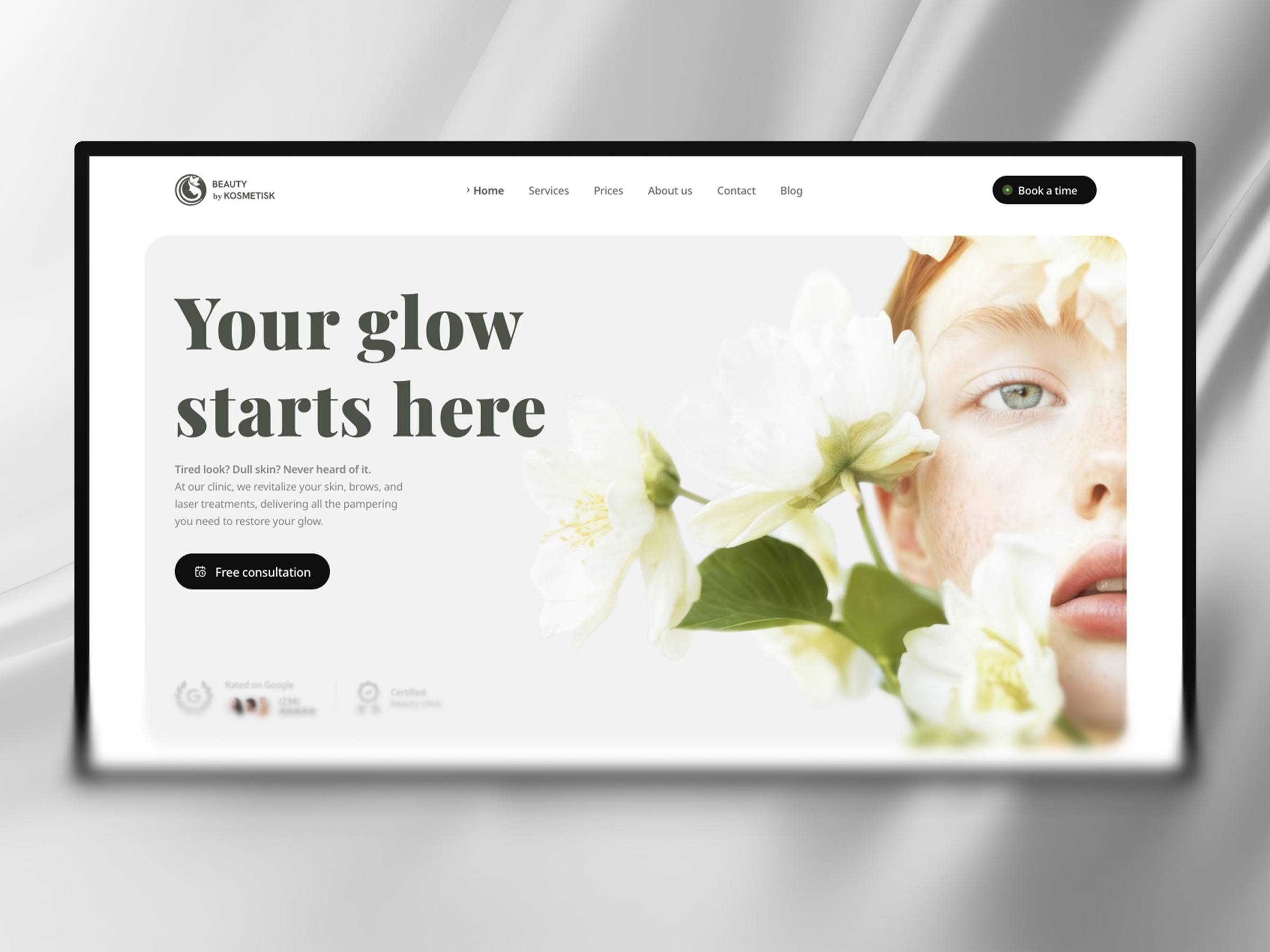 Beauty Clinic Website Framer Template