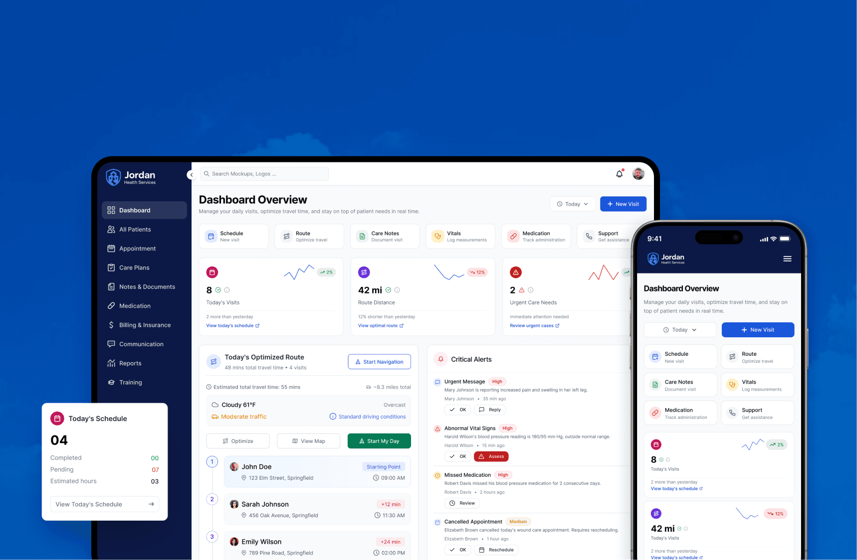 Two iPhones 15s displaying a Web3.0 learning app