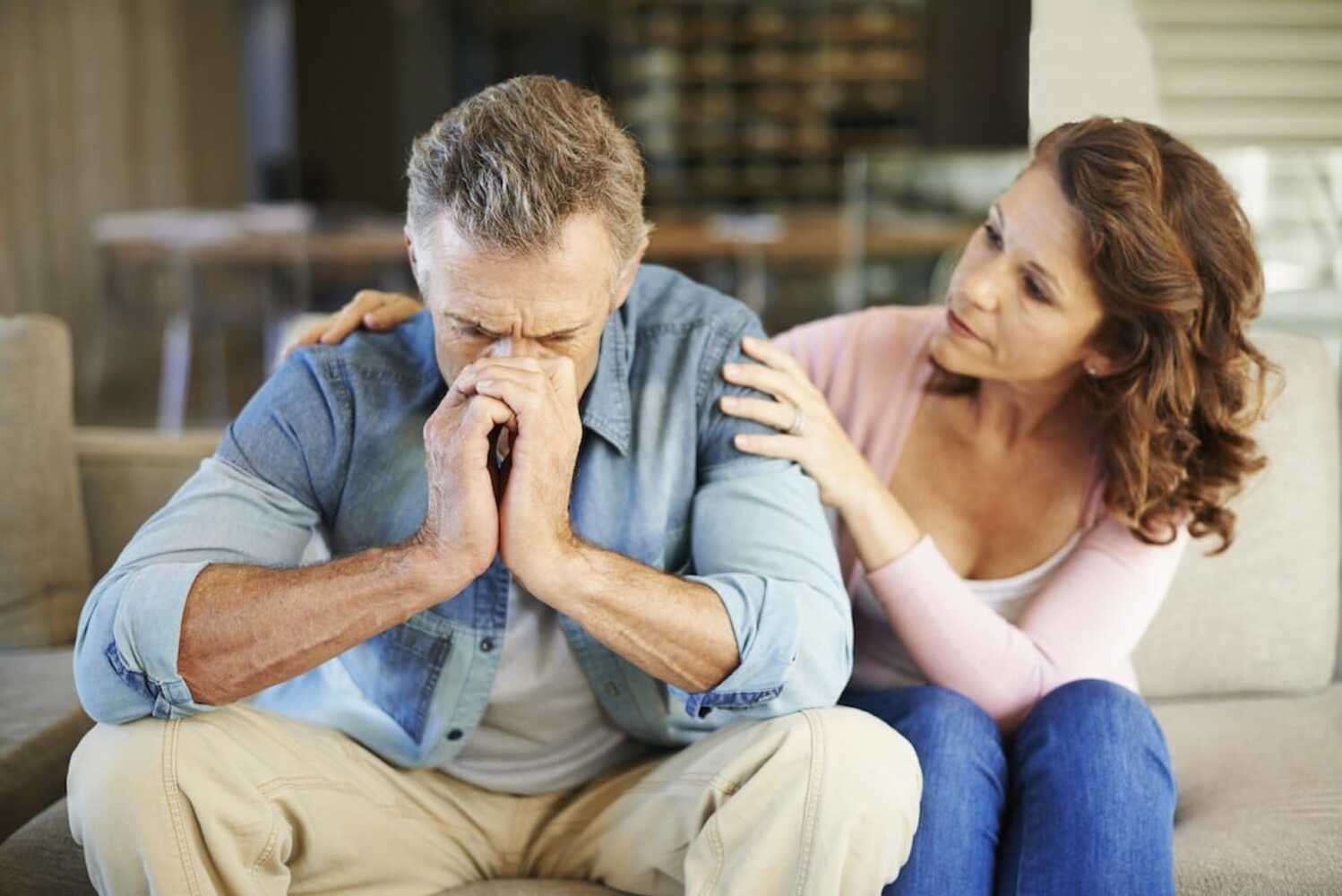 Woman Consolidating Man - Sex Addiction