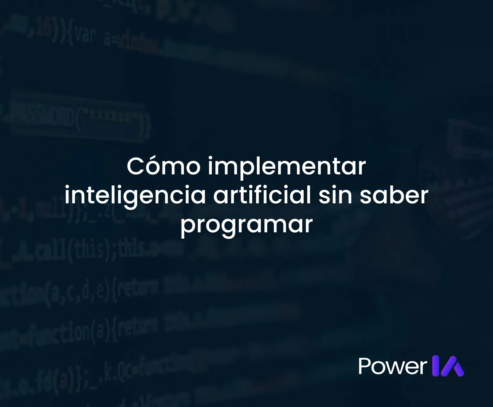 Cómo implementar inteligencia artificial sin saber programar