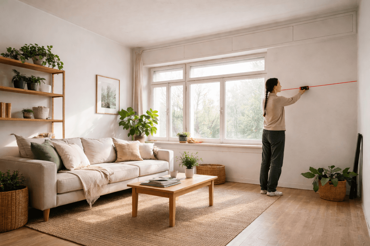 Medición de un baño existente antes de la reforma para analizar distribución y posibilidades