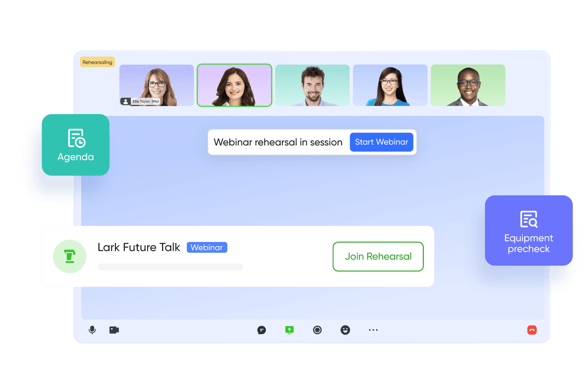 Lark Webinar - Rehearsal mode