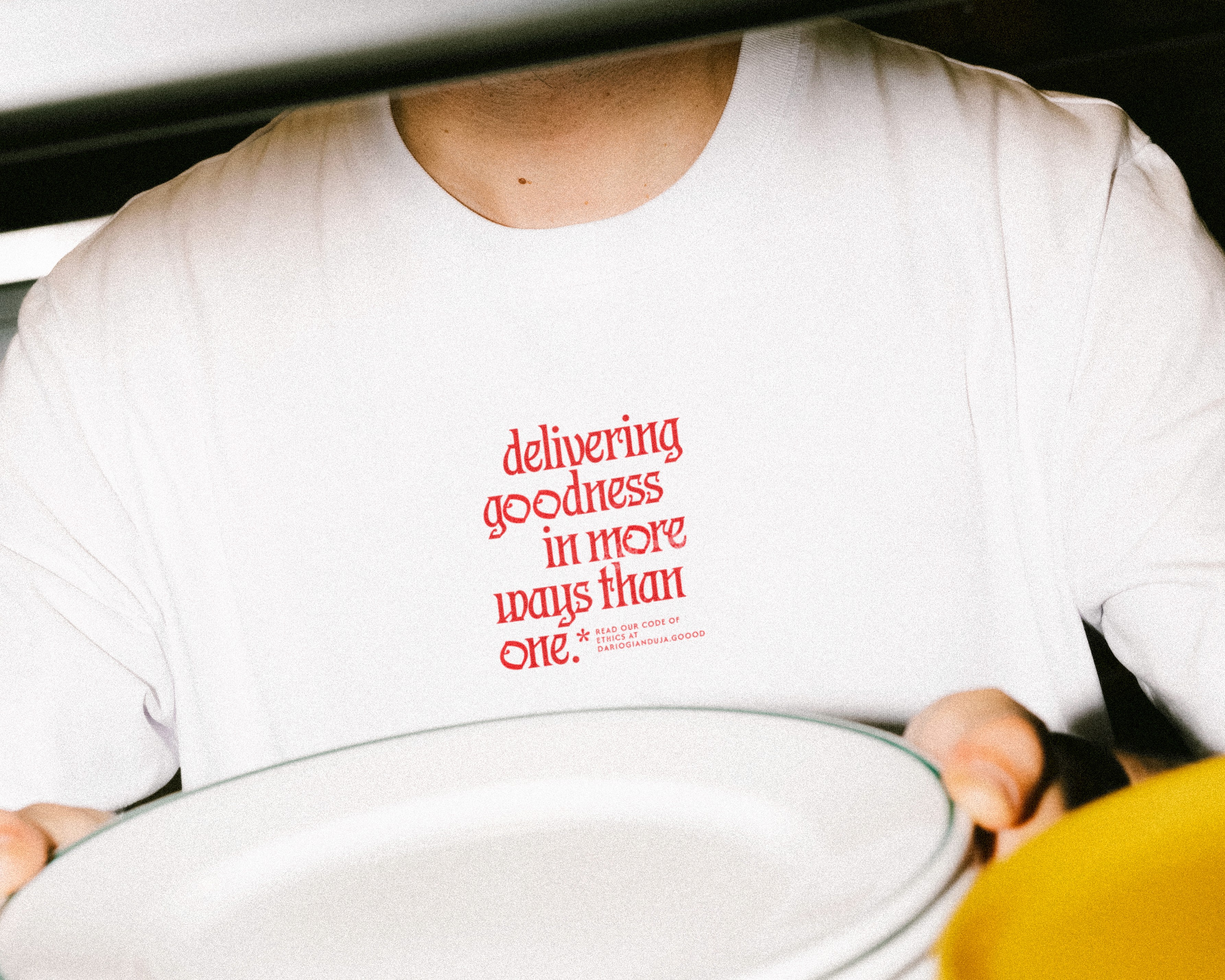 dario gianduja t-shirt branding design