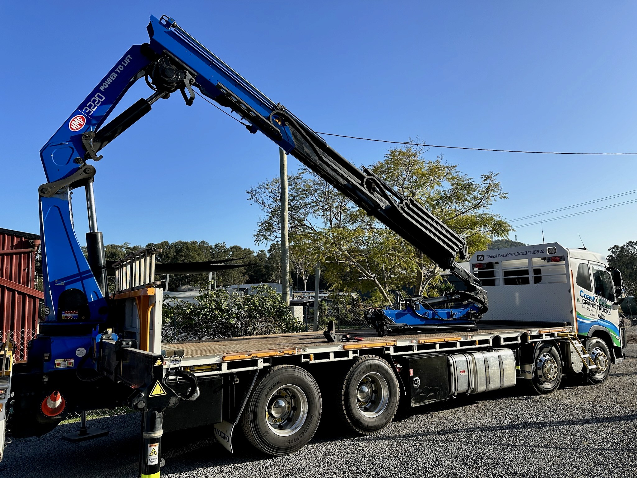 Hiab crane truck 