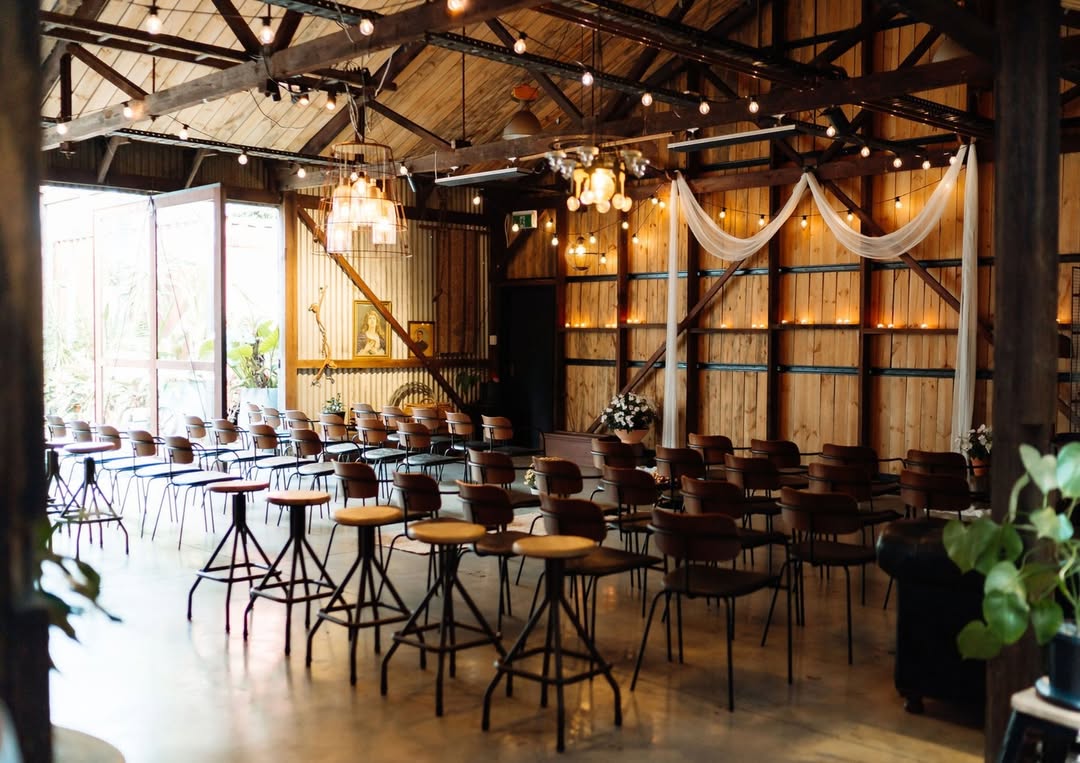 Wedding Ceremony set up at the Black Albion