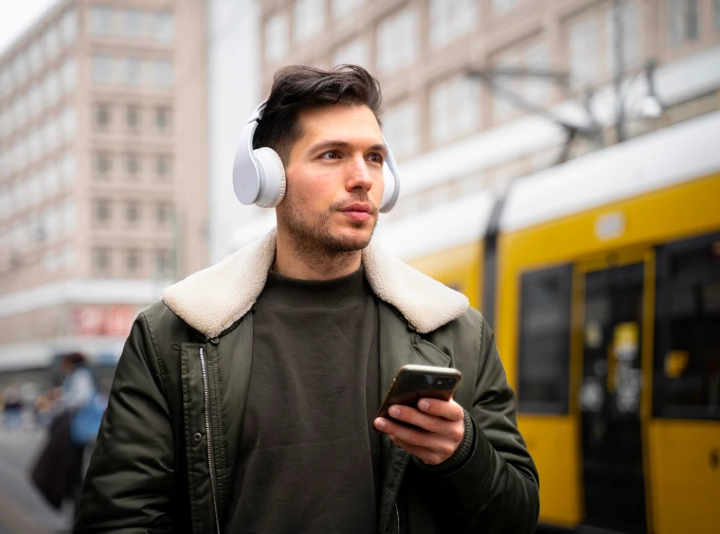 young man traveling