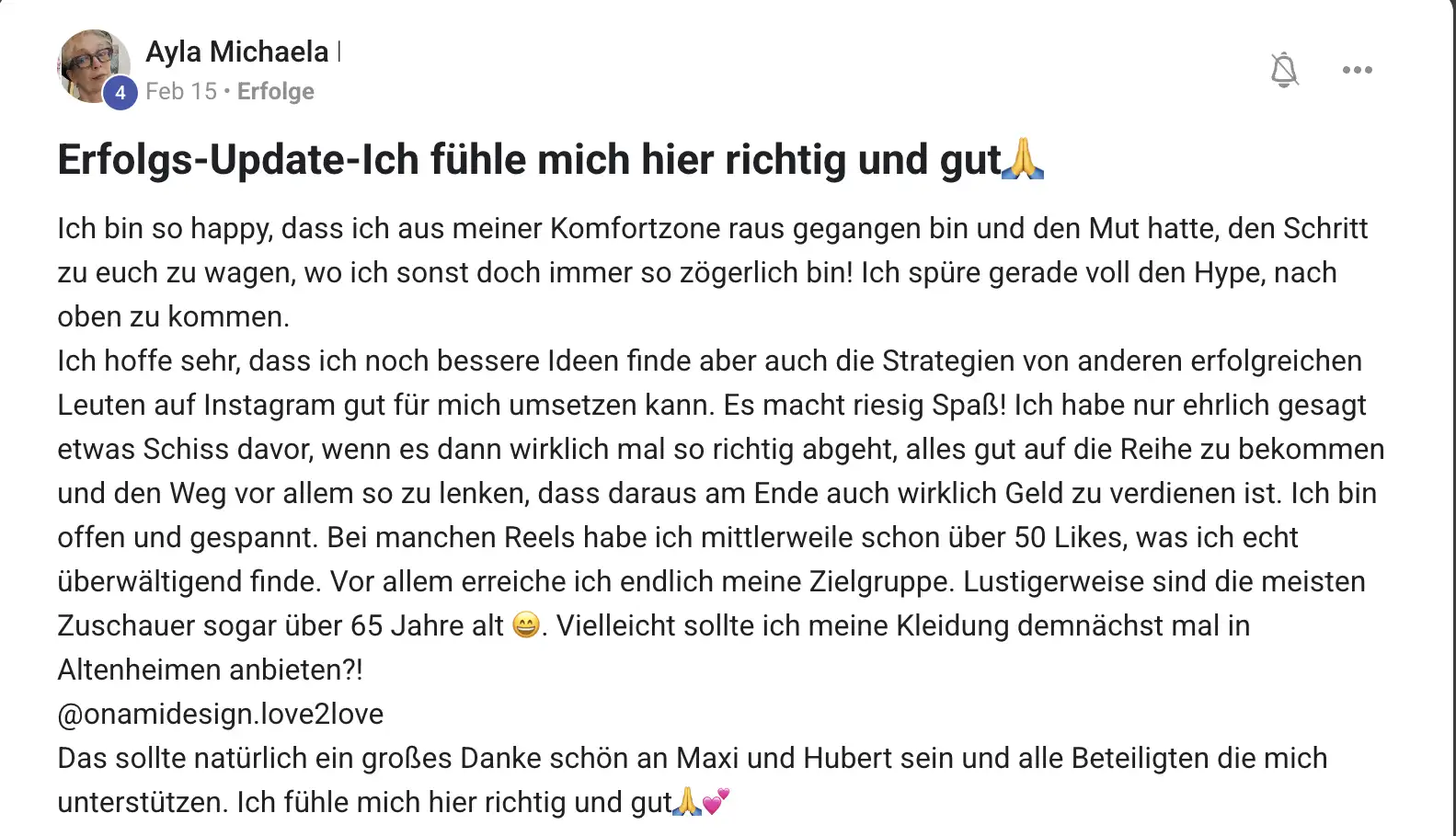 Erfahrungsbericht KI Creator Akademie: Modedesignerin Ayla Michaela erreicht endlich ihre Zielgruppe