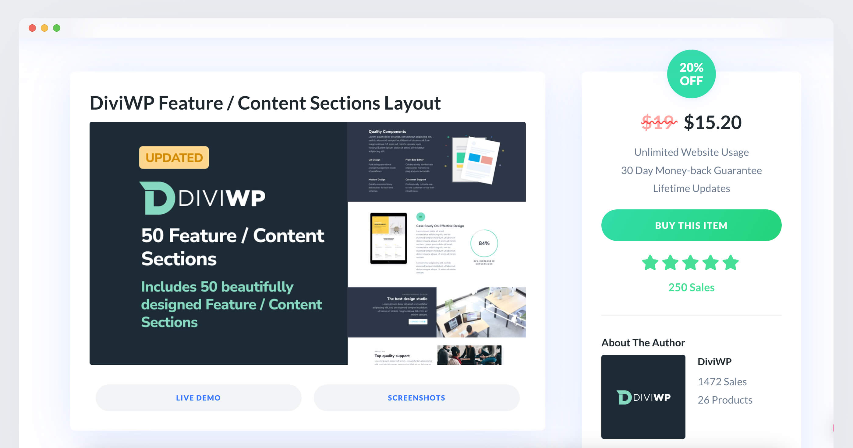 DiviWP Divi Marketplace