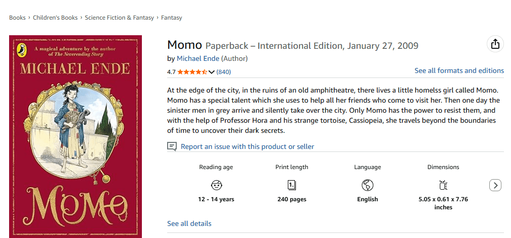 Momo by Michael Ende