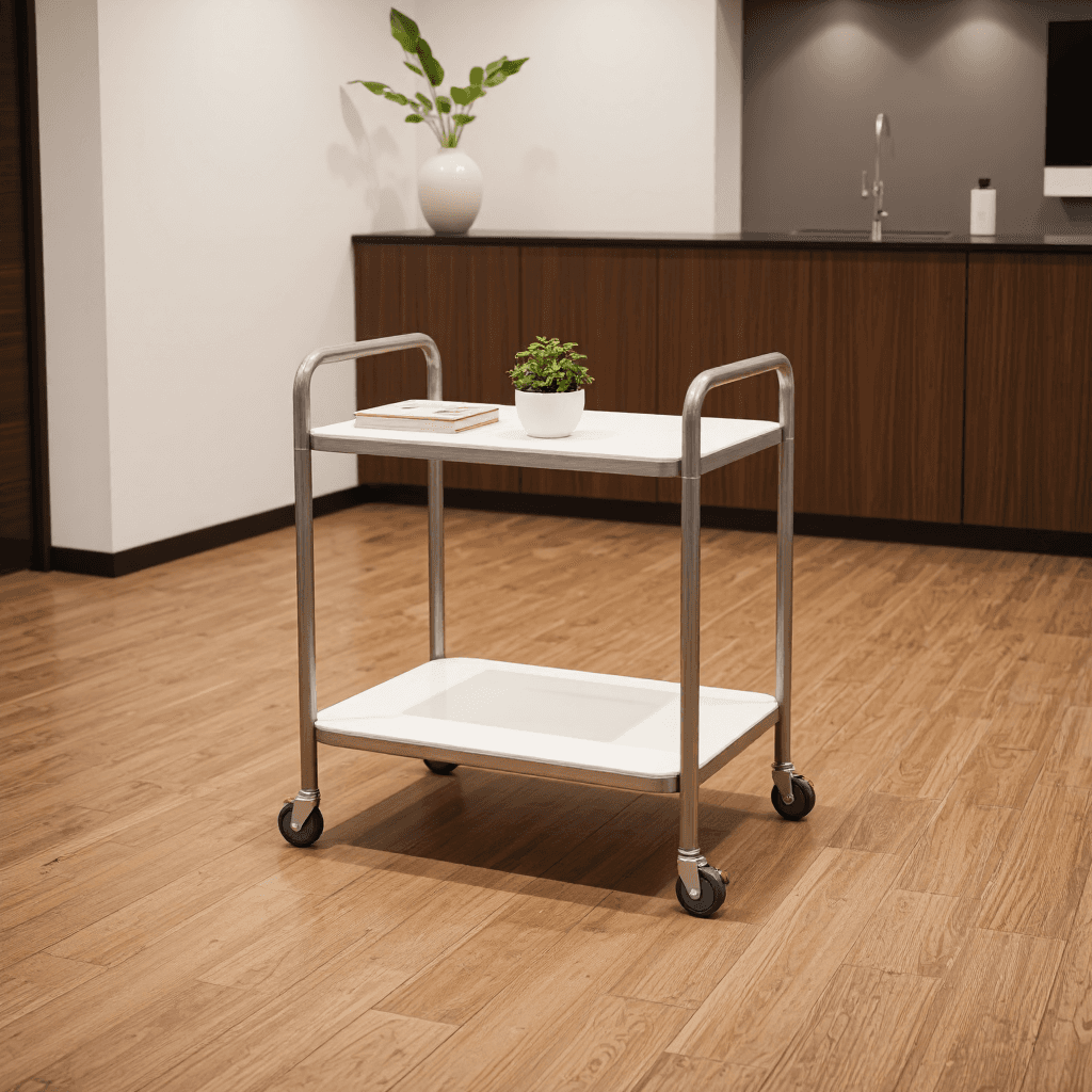 product photography of platform cart