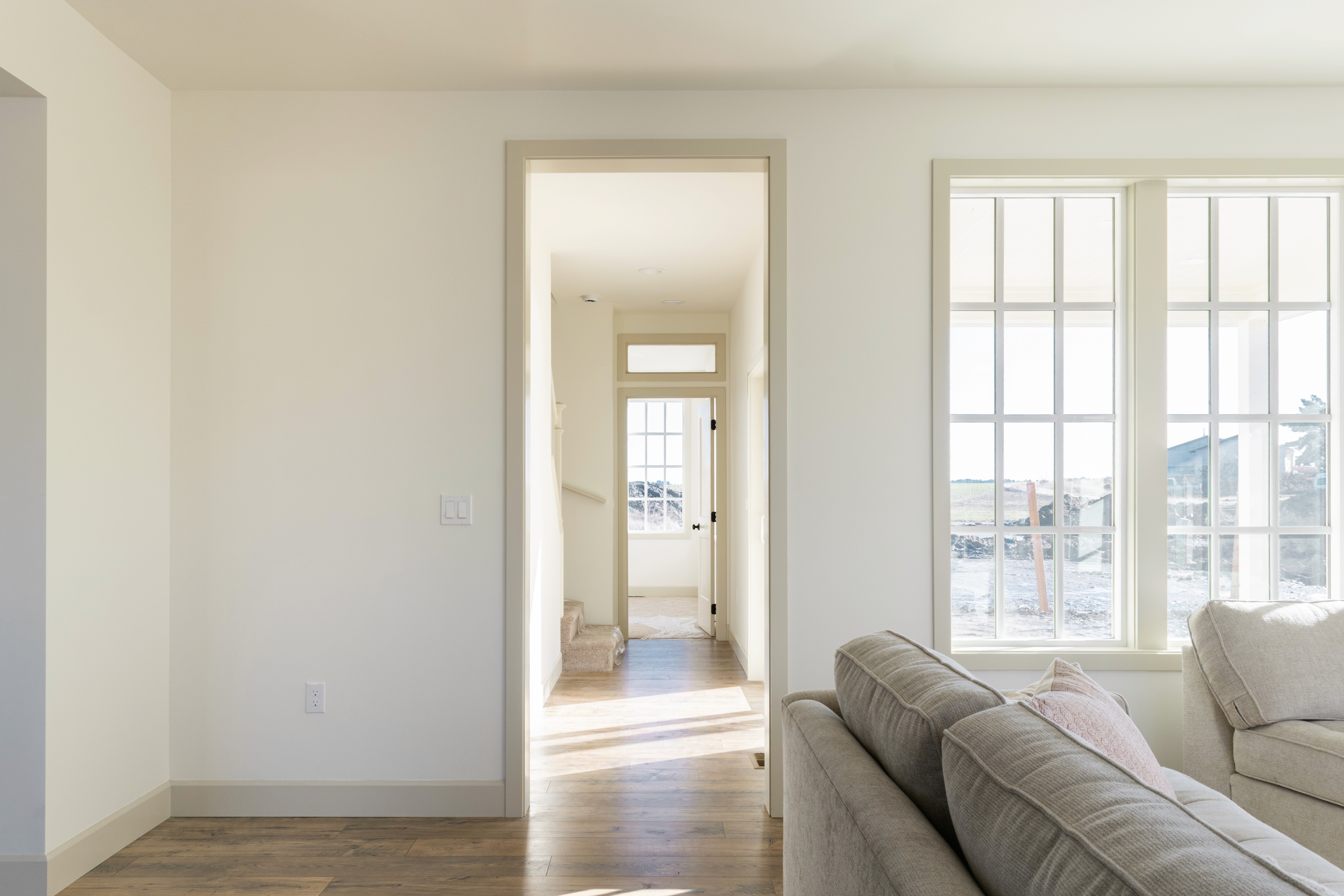 Hallway leading to rest of the home.