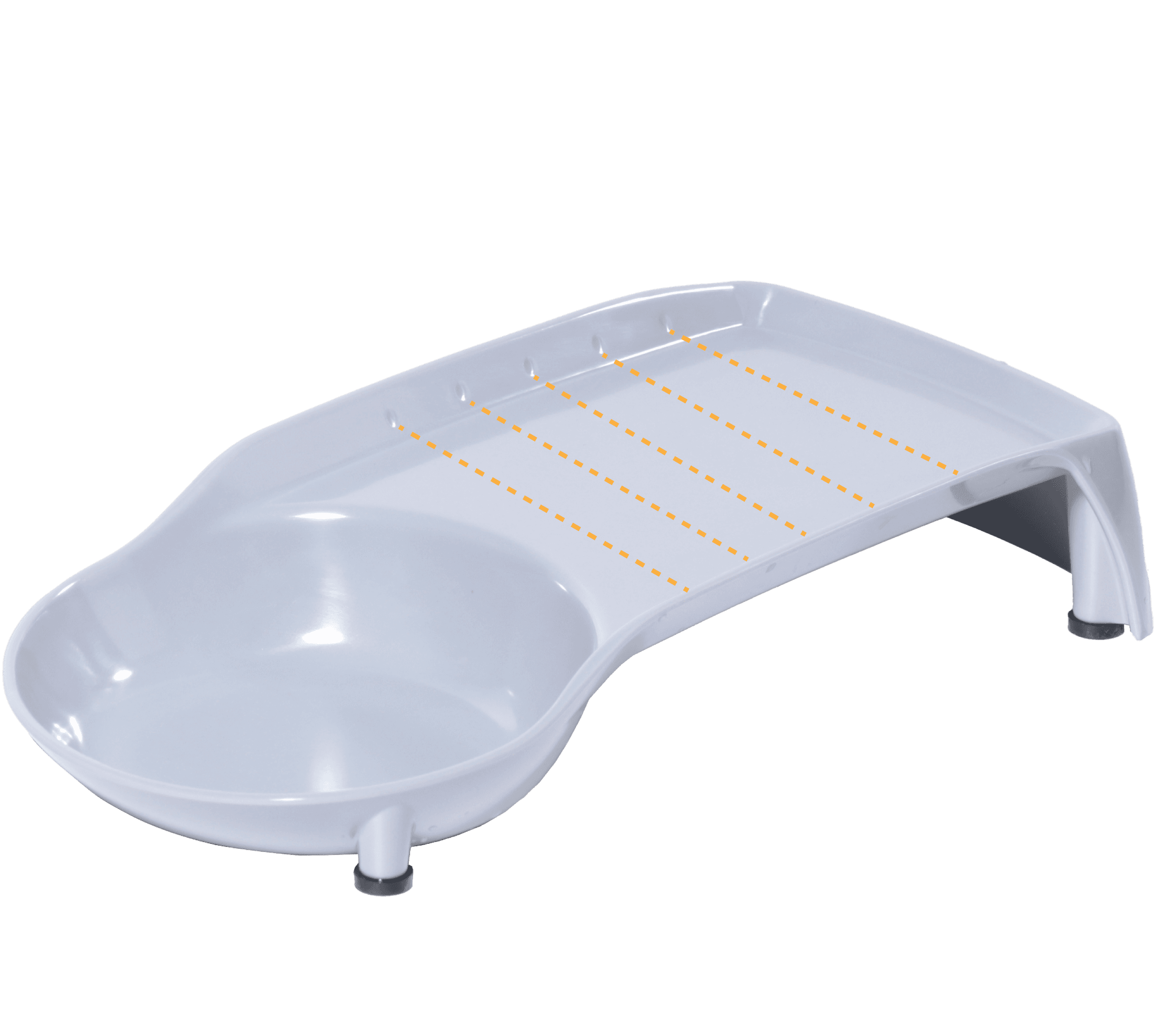 Mit praktischen Portionsmarkierungen für einfaches Dosieren.