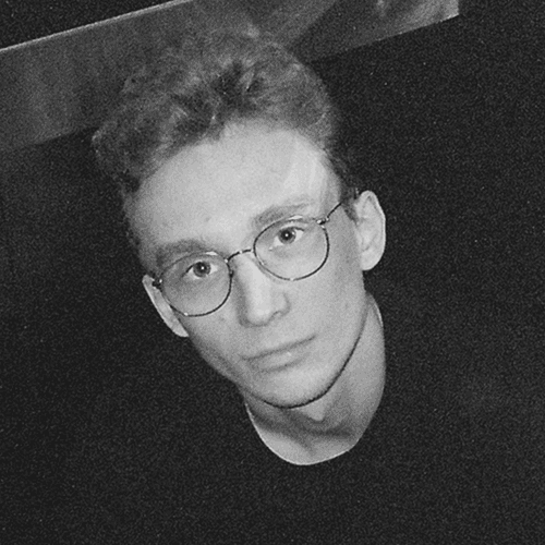 grayscale photo of man