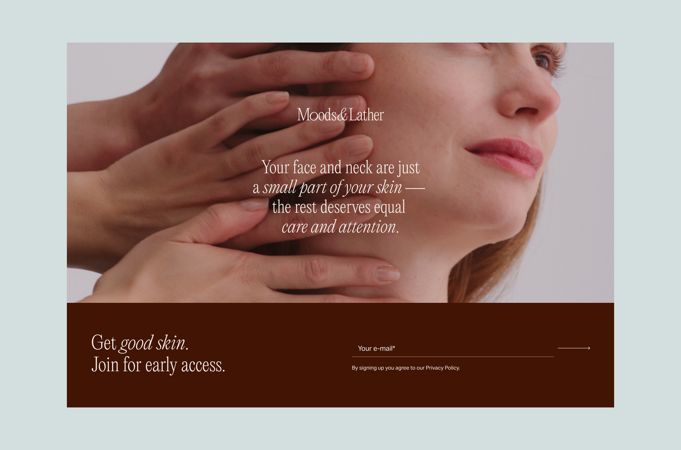 Brand packaging design: minimalist product tube with refined typography — Willda Design Studio portfolio