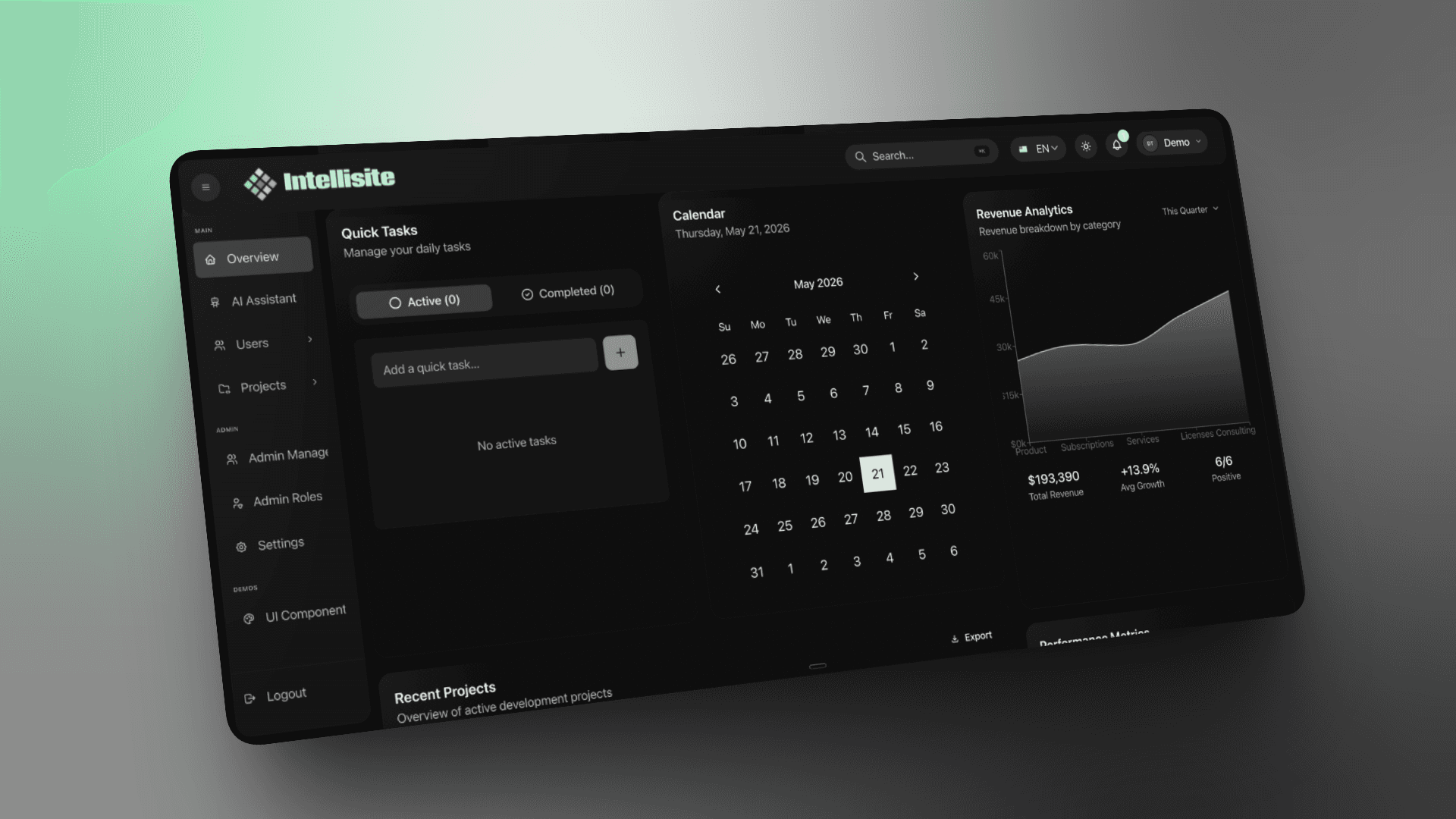 Admin tasks