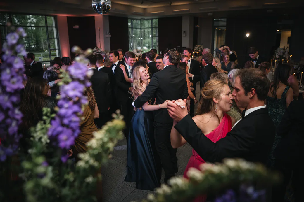 Guests dancing at a Puget Sounds private celebration