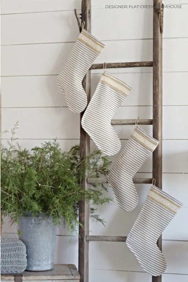 Neutral Christmas Stockings 2022