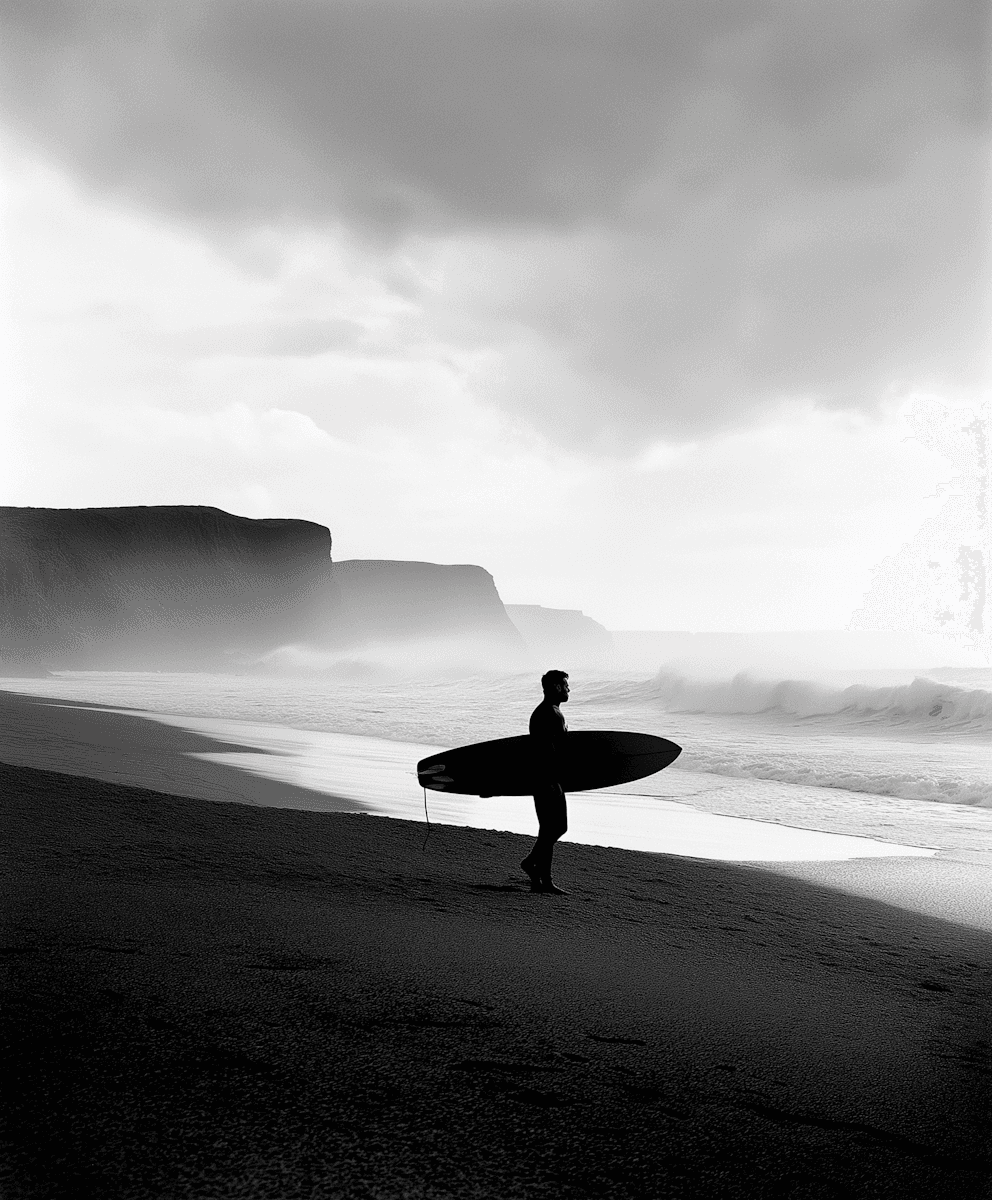 man on the beach