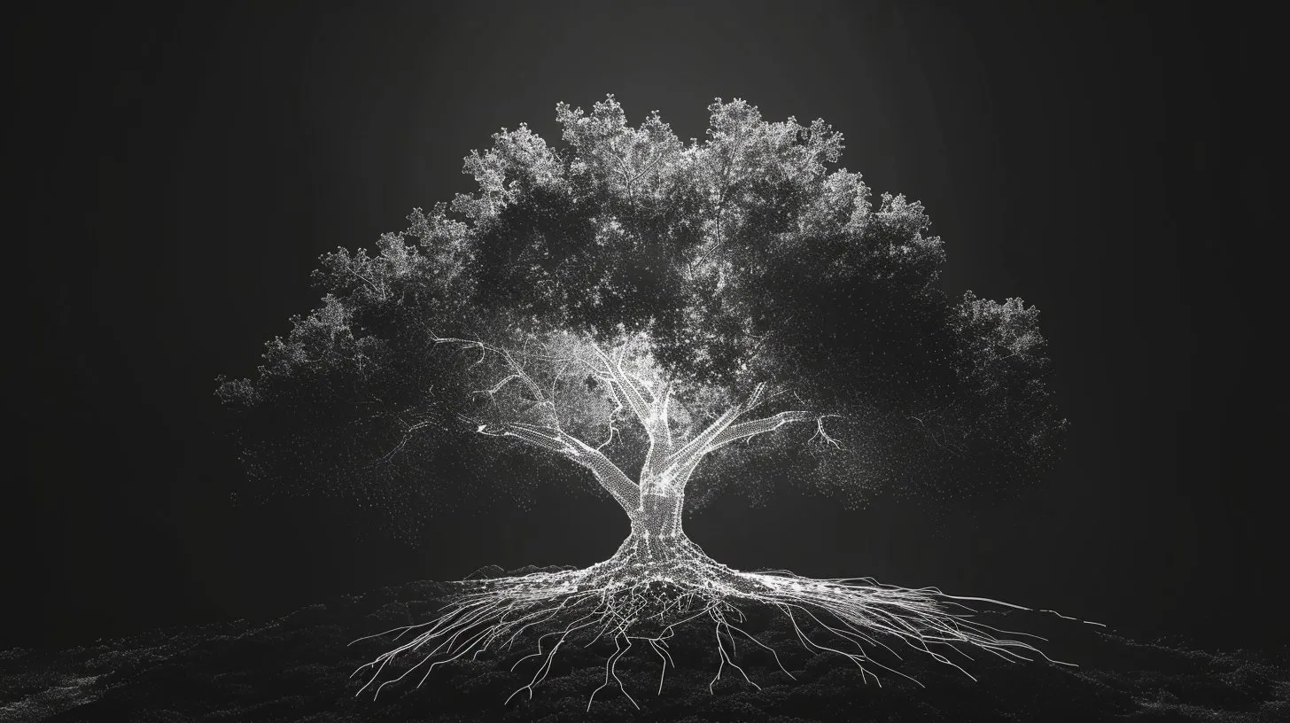 Carbon-Tree Background Image