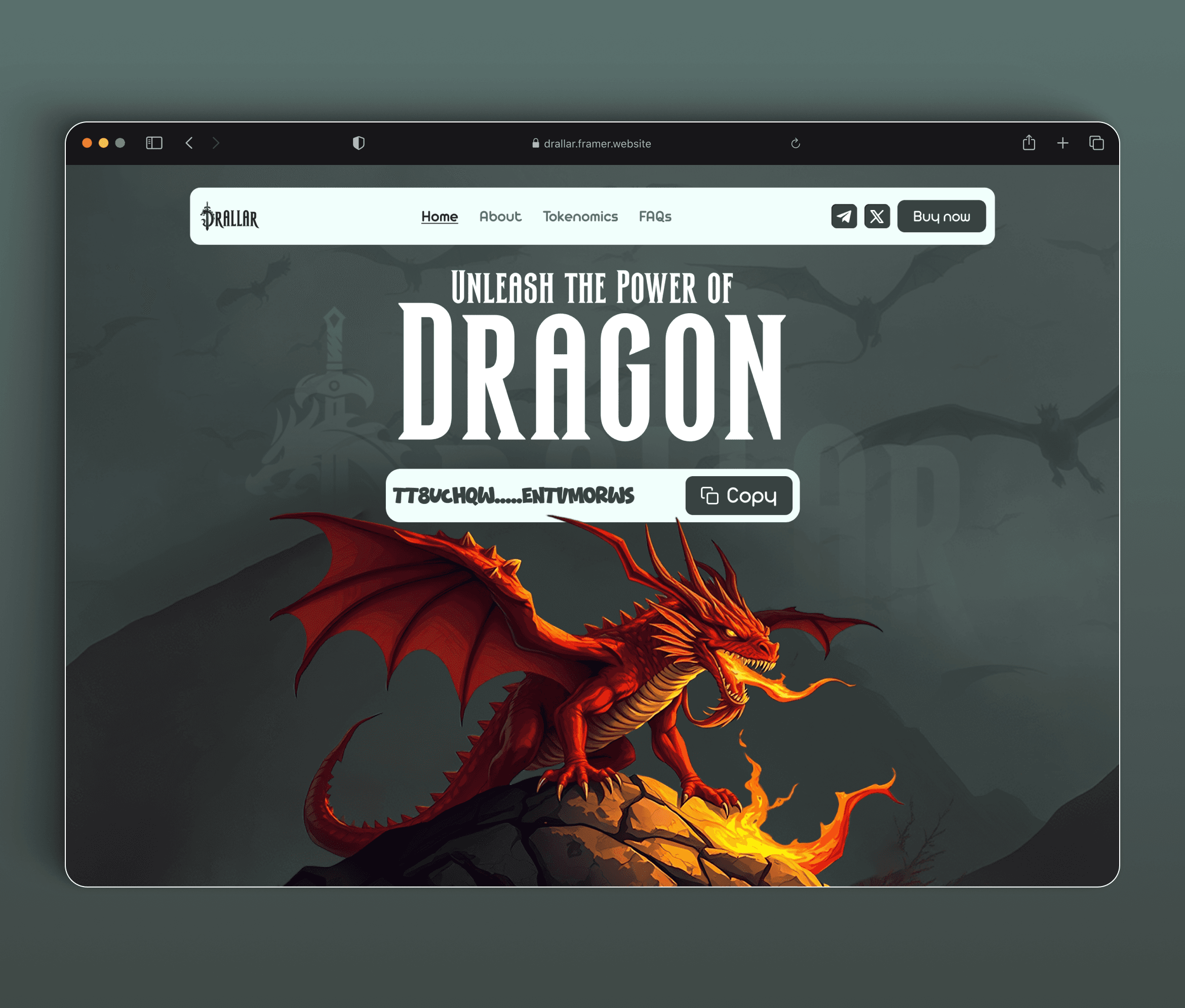 Drallar Meme Coin Website