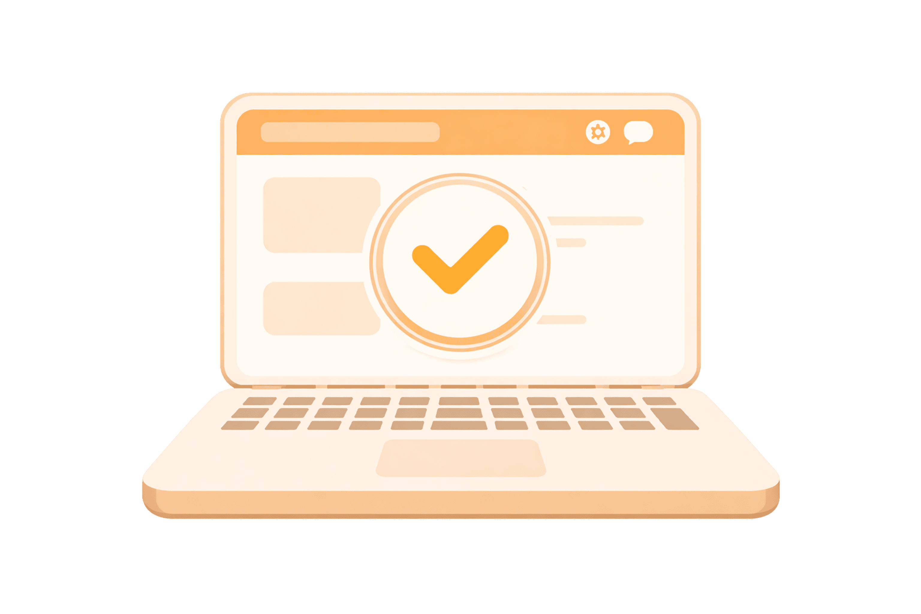 Desktop illustration shows onbarding easy and start the task