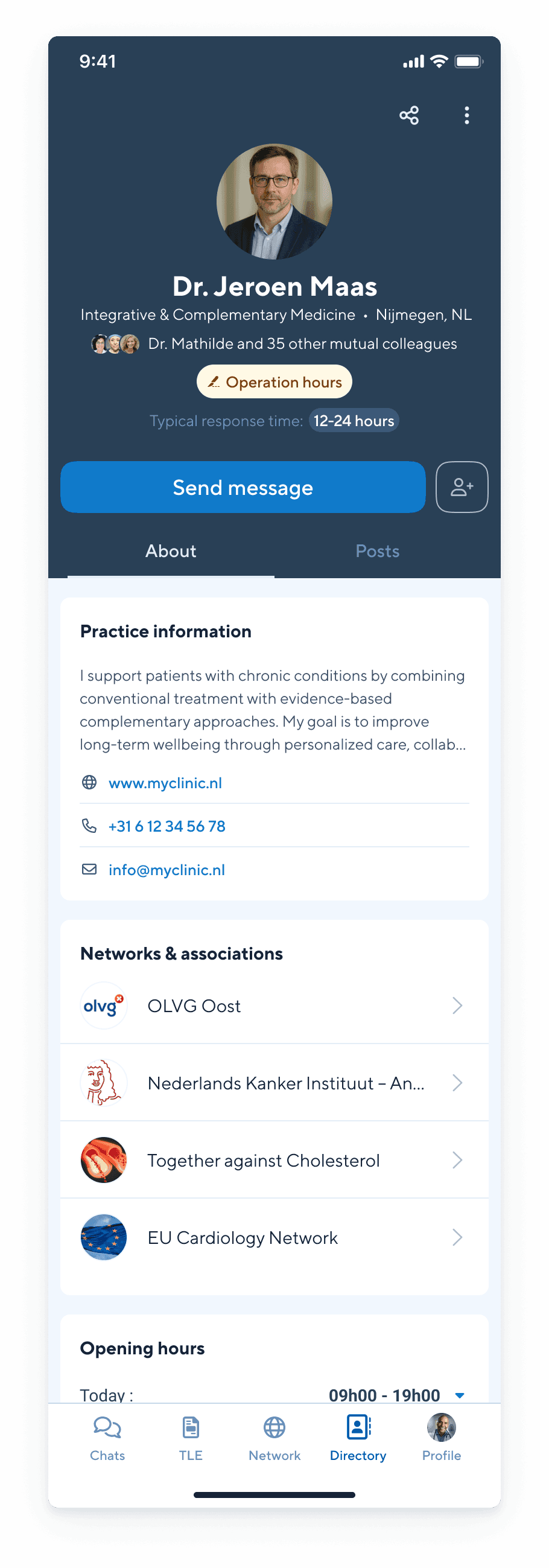 Doctolib Connect Public HCP profile
