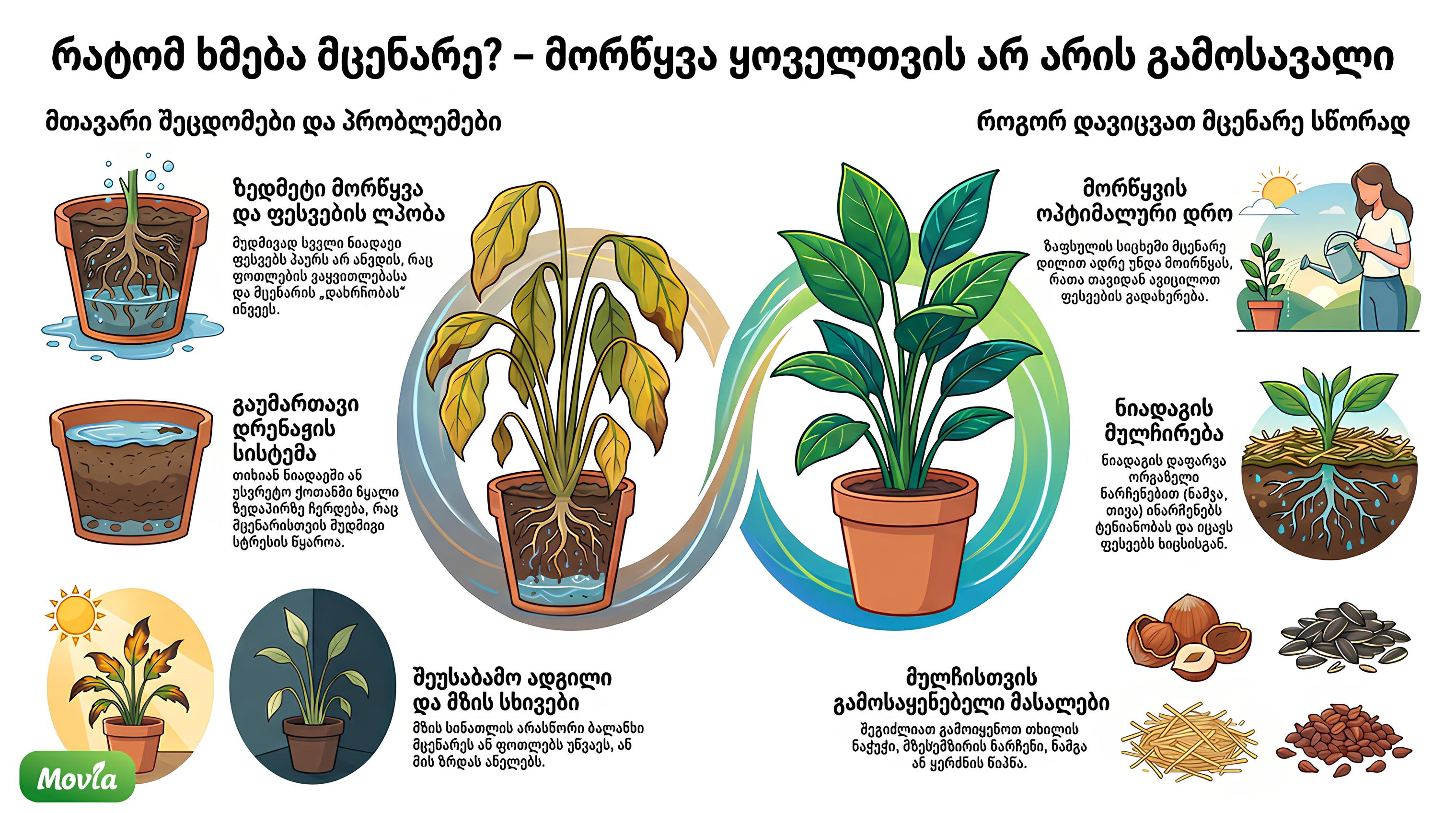 რატომ ხმება მცენარეები, მიუხედავად იმისა რომ რეგულარულად რწყავ?