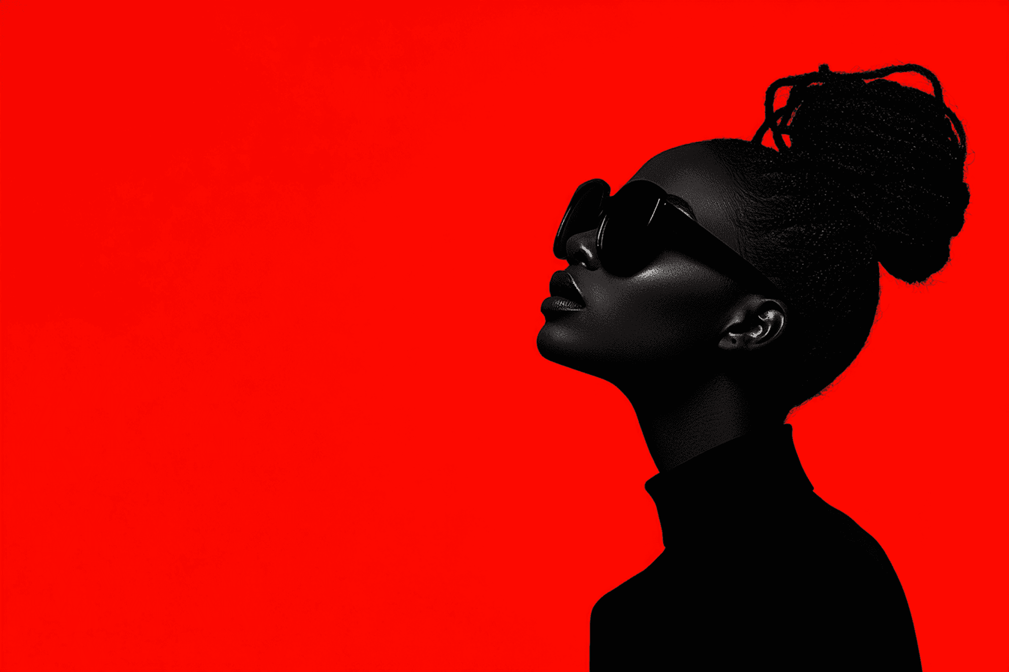 Woman wearing sunglasses