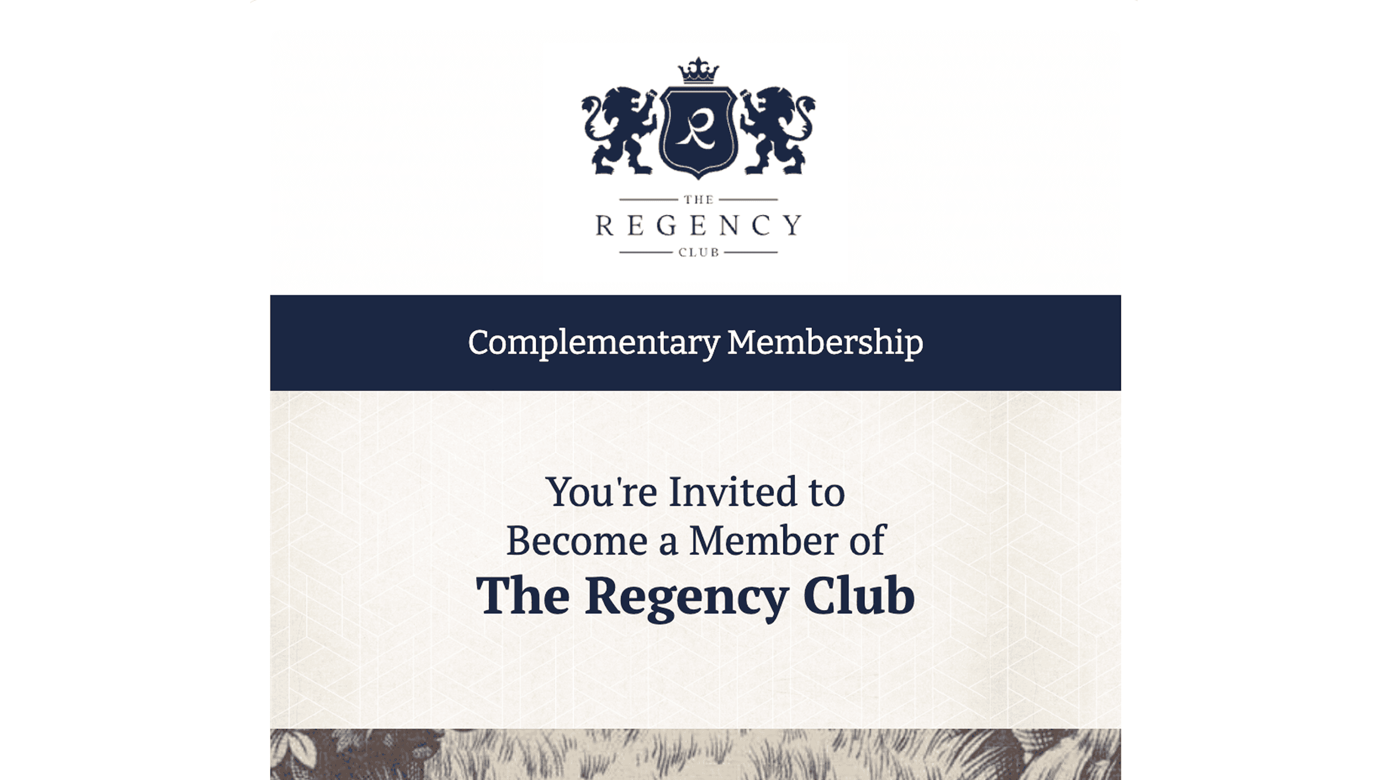 The regency club newsletter example