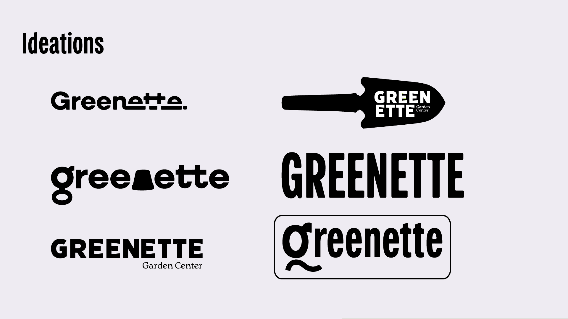 Greenette logo with a plant background.