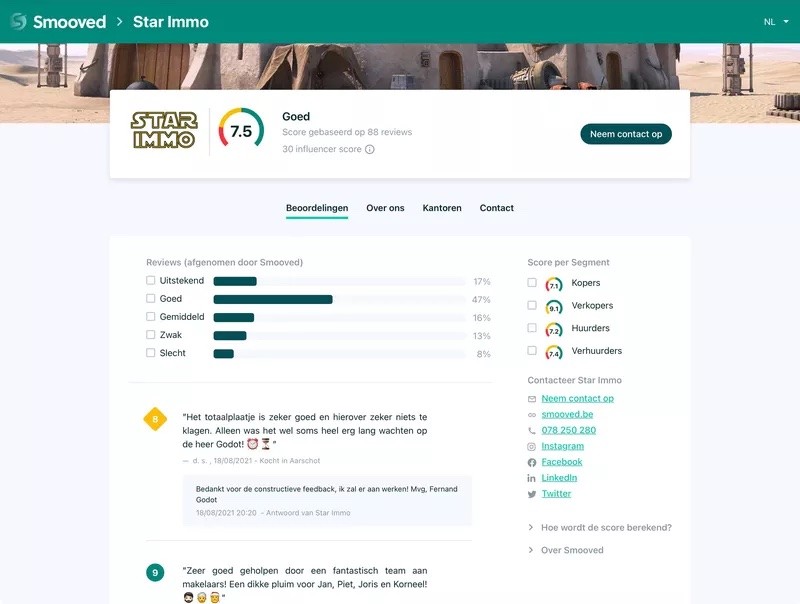 Comment se présente la recherche en ligne d'un agent immobilier ?