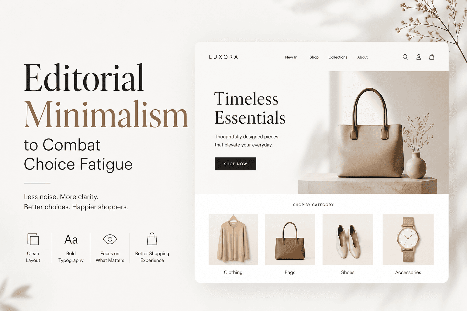 Editorial Minimalism to Combat Choice Fatigue