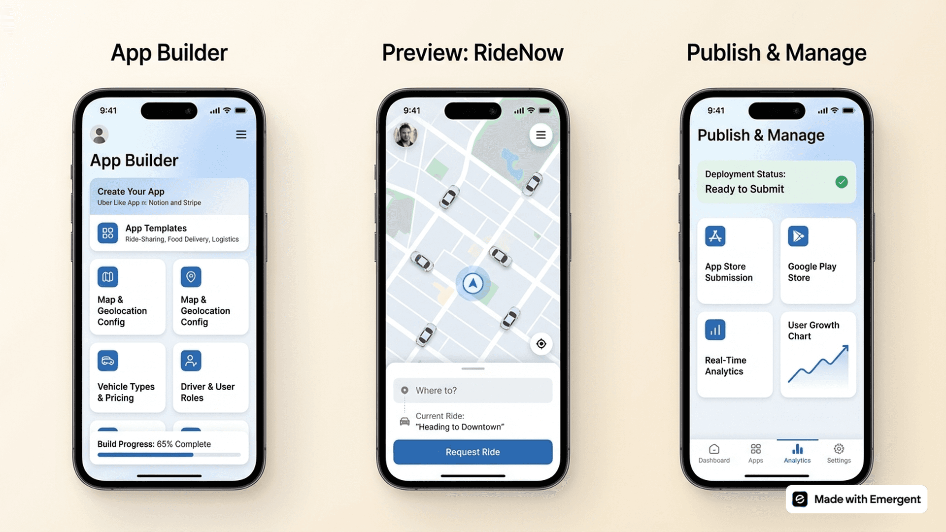 Uber Like App Made With Emergent