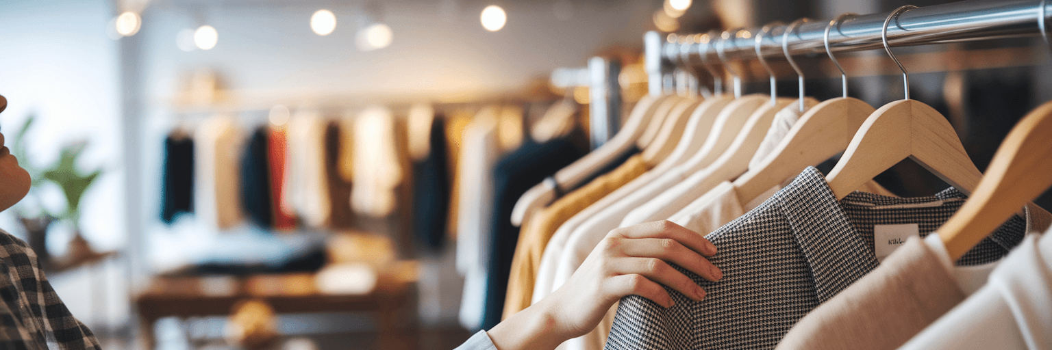 Customer enjoying a personalised shopping experience in a Melbourne boutique.