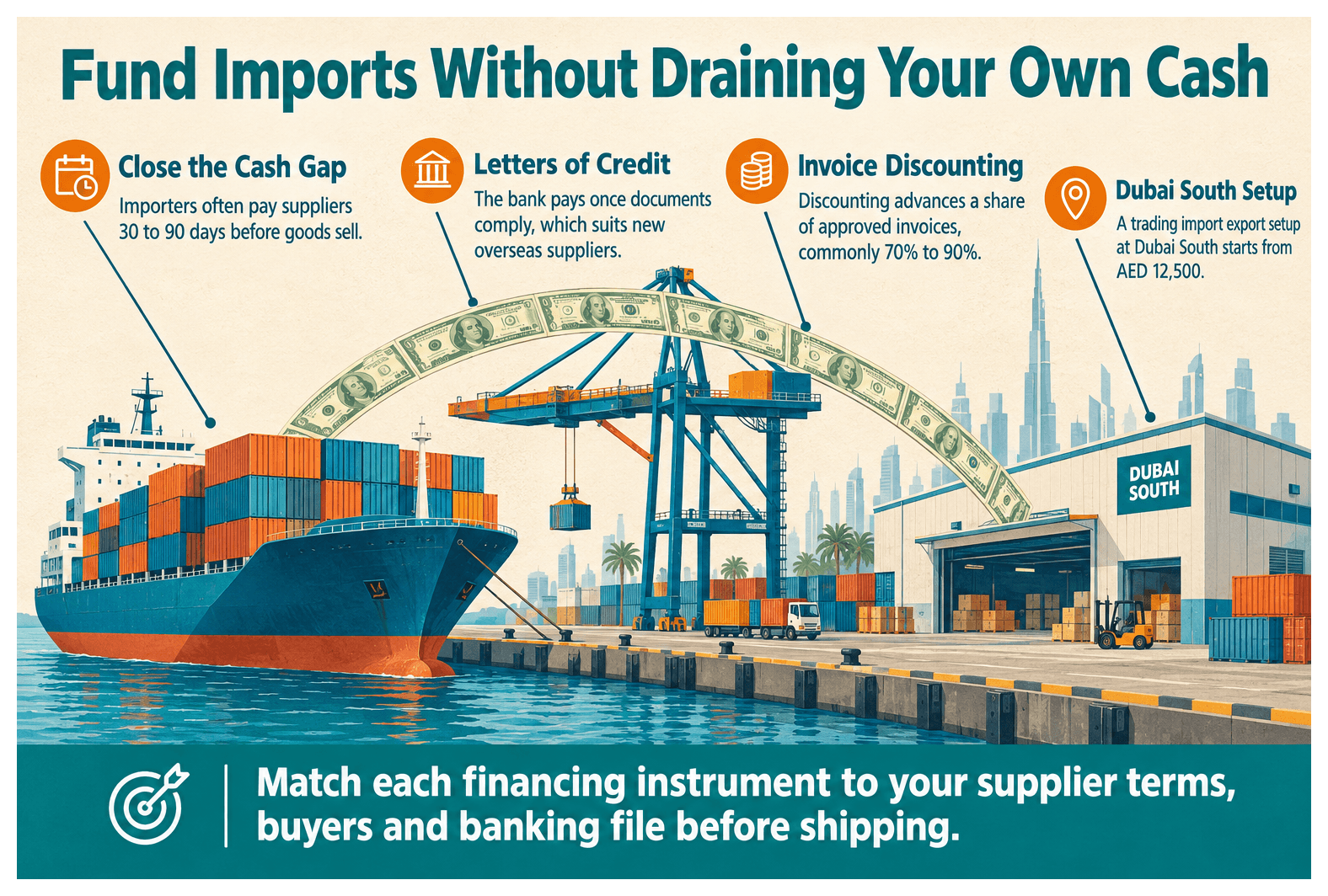 Infographic: Trade Finance Options for Dubai Free Zone Import Companies