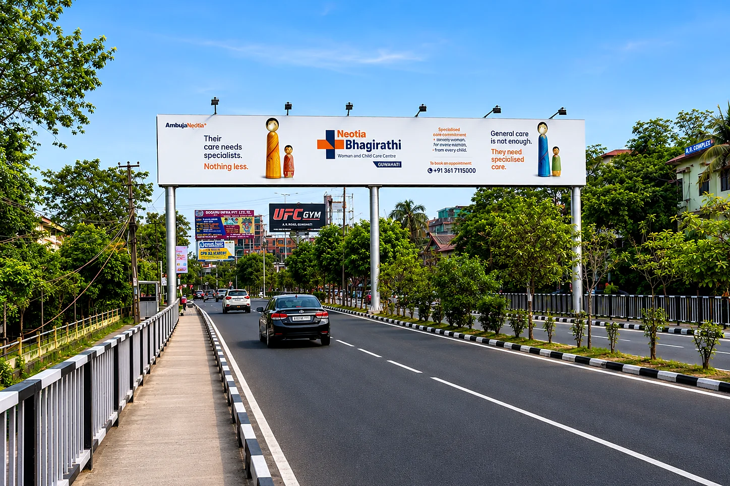 Neotia Bhagirathi gantry hoarding