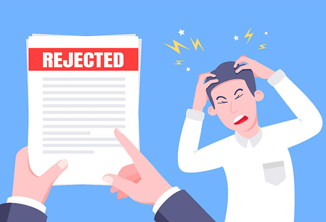 A high school student reviewing rejection feedback on a research paper with a parent offering support