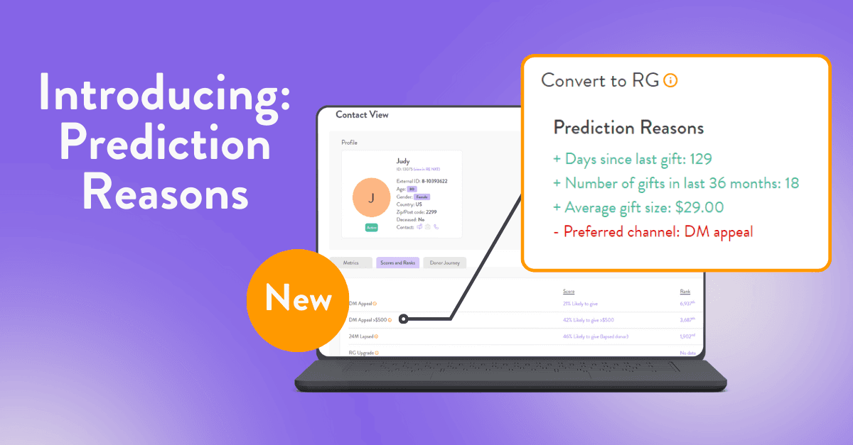 Fundraise with confidence: Introducing prediction reasons